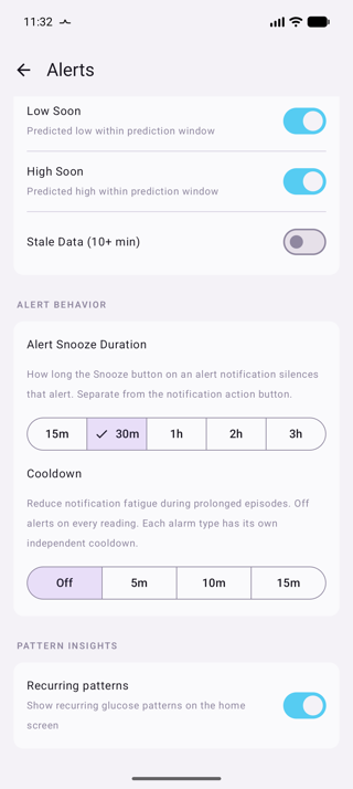 Pattern Settings